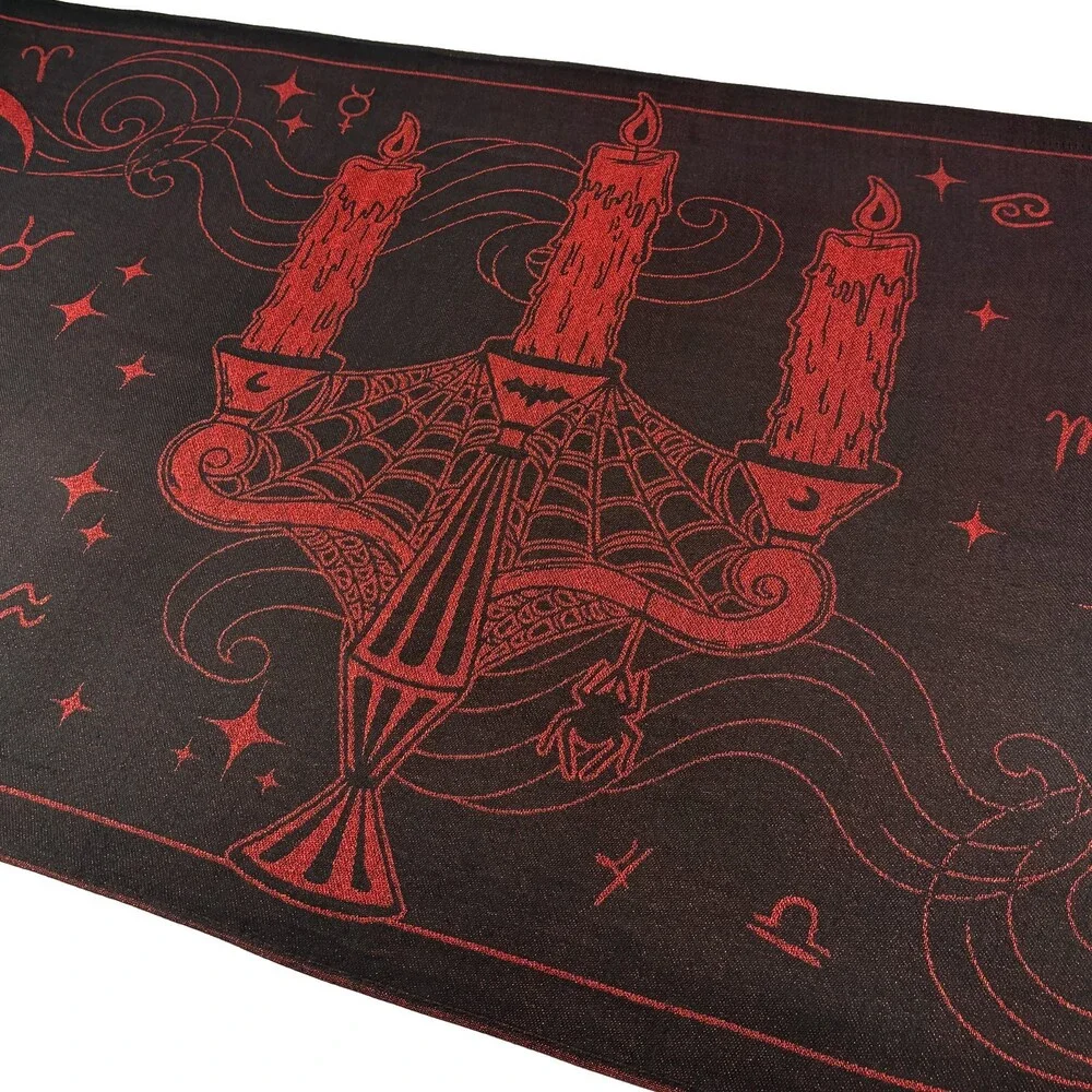 Level Up - Midnight Candelabra Metallic Knit Pashmina EDM RAVE